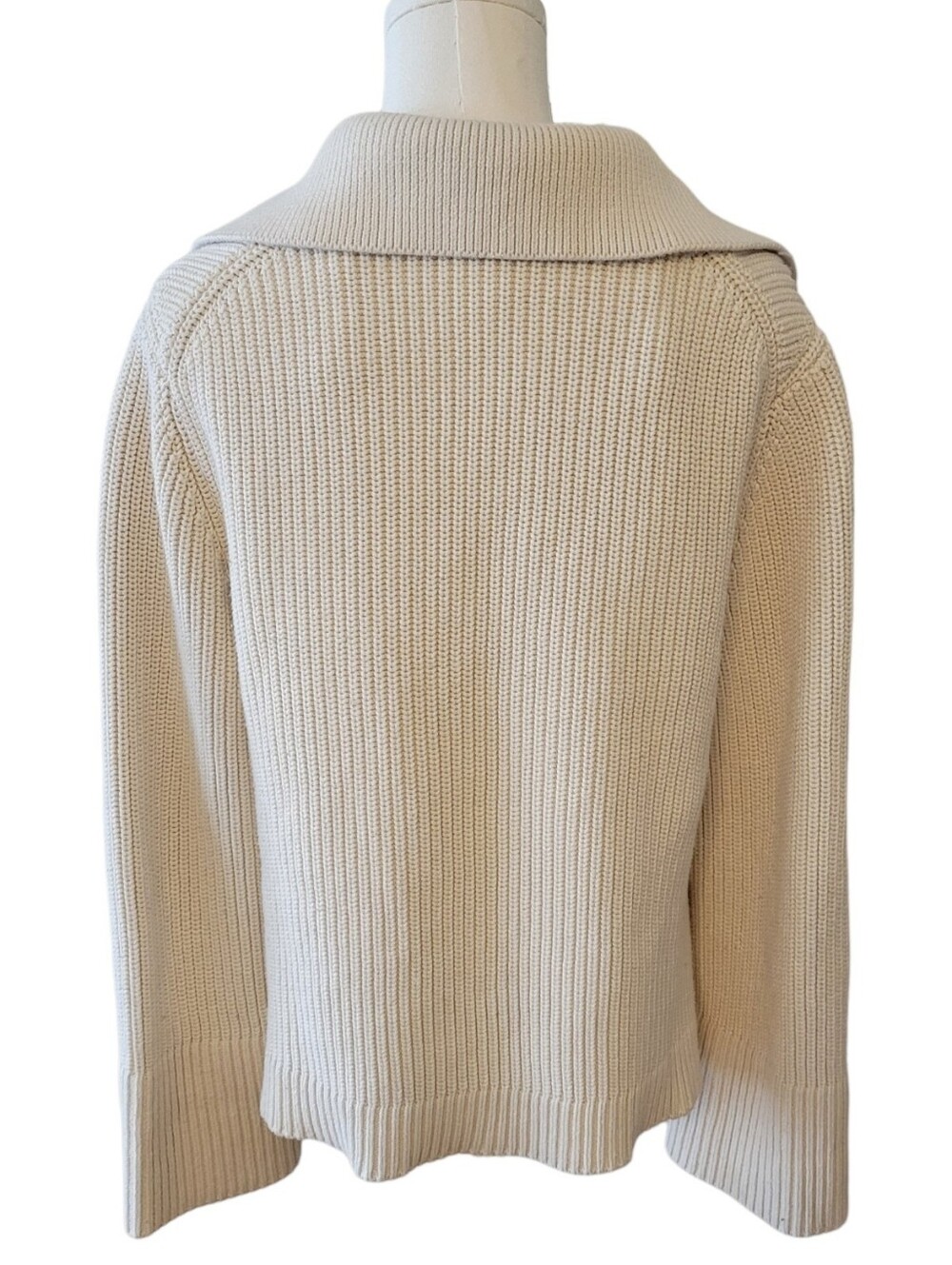 & Other Stories Cream Cable Knit Oversized Cotton Sweater Size Small - Picture 4 of 5